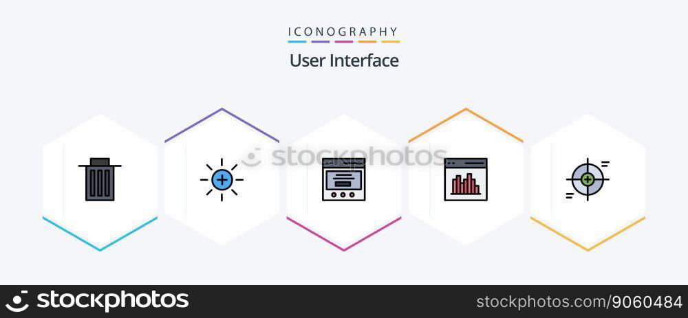 User Interface 25 FilledLine icon pack including interface. coding. user. app. user