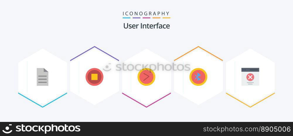 User Interface 25 Flat icon pack including message. error. interface. communication. ui