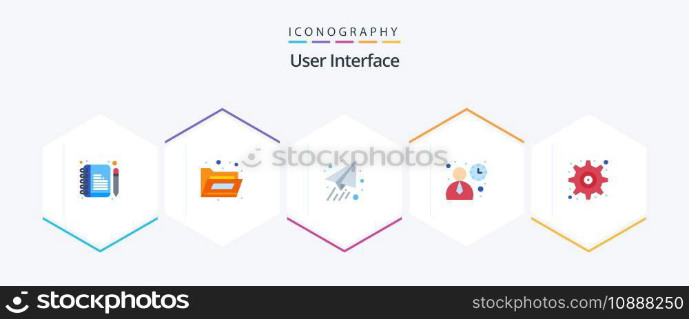 User Interface 25 Flat icon pack including . setting. plane. interface. user interface