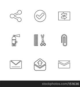 user interface , application icons , messages , books , icon, vector, design,  flat,  collection, style, creative,  icons , download , upload , printer , menu , percentage , email , 
