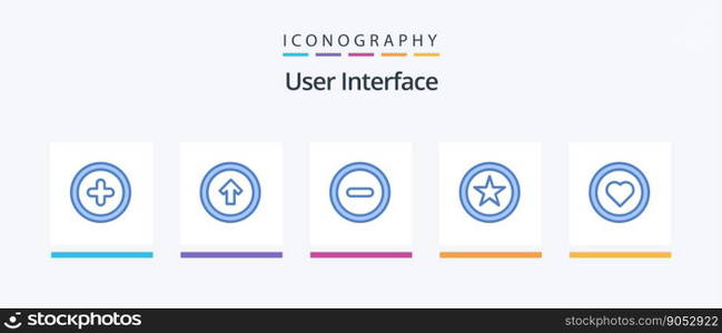 User Interface Blue 5 Icon Pack Including user. like. interface. interface. interface. Creative Icons Design