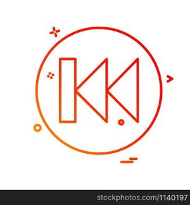 User Interface button icon design vector