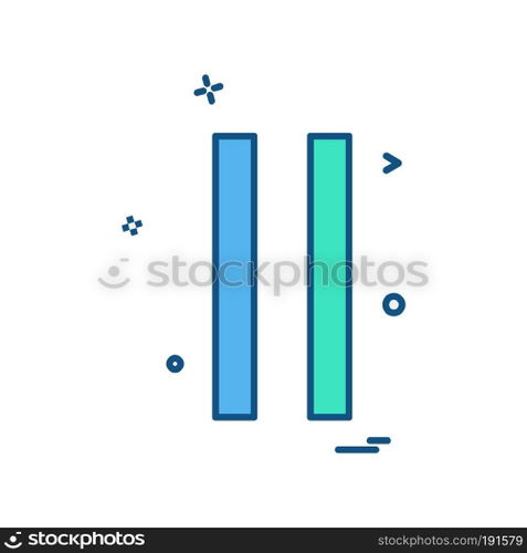 User Interface button icon design vector