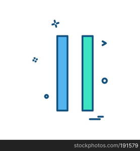 User Interface button icon design vector
