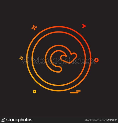 User interface button icon design vector