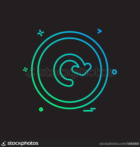 User interface button icon design vector