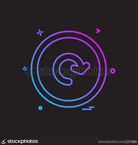 User interface button icon design vector