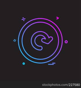 User interface button icon design vector