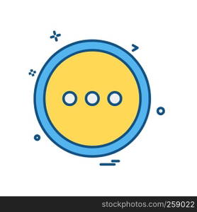 User Interface button icon design vector