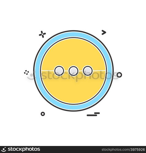 User interface button icon design vector