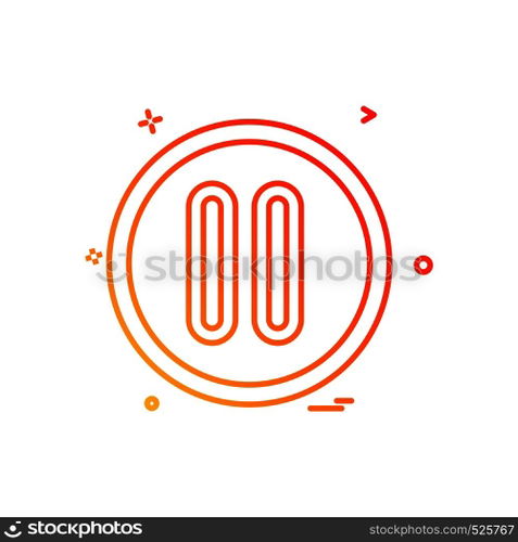 User interface button icon design vector