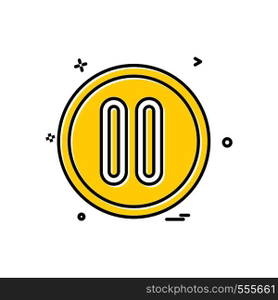 User interface button icon design vector