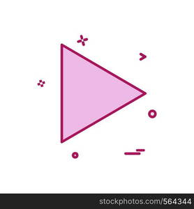 User Interface button icon design vector
