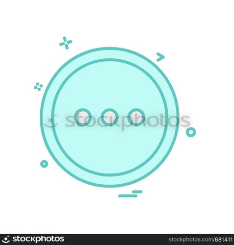 User Interface button icon design vector