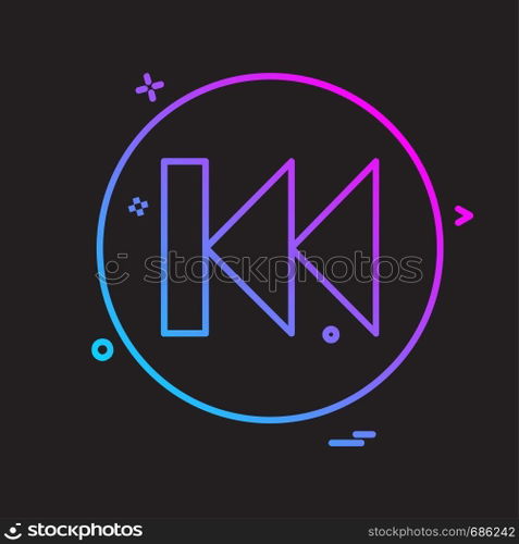 User Interface button icon design vector
