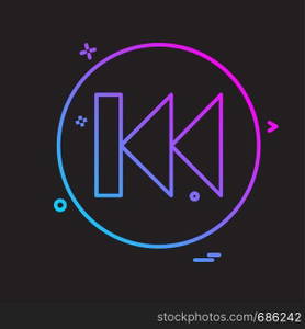 User Interface button icon design vector