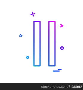 User Interface button icon design vector