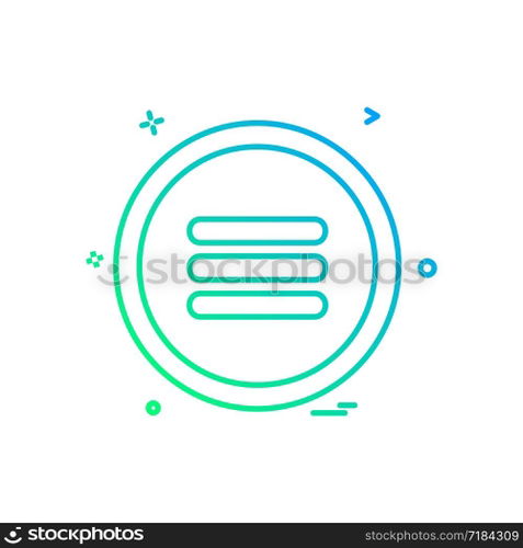 User interface button icon design vector