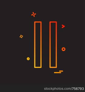User Interface button icon design vector