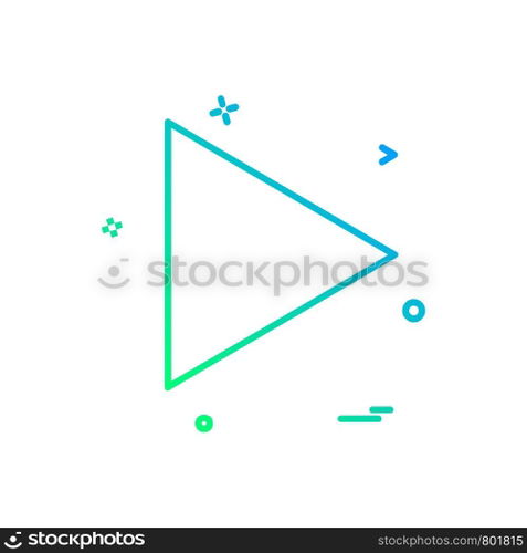 User Interface button icon design vector