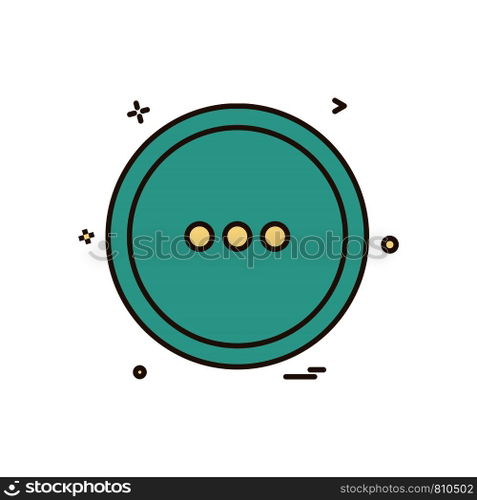 User interface button icon design vector