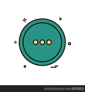 User interface button icon design vector