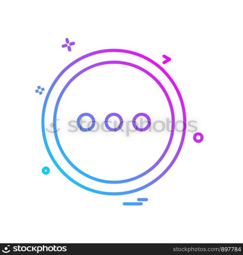 User Interface button icon design vector
