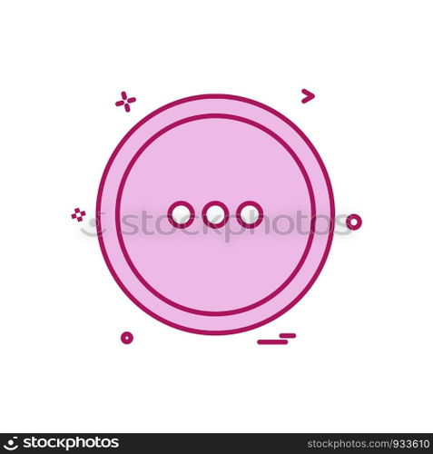 User interface button icon design vector