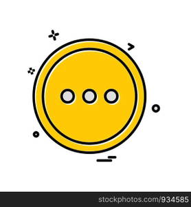 User Interface button icon design vector