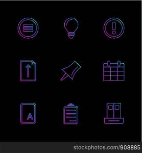 user interface , buttons , application , multimedia , speaker, sound , mute , clock , menu , paper pin , bin , next , back , icon, vector, design, flat, collection, style, creative, icons
