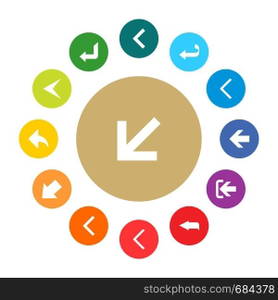 User Interface buttons design set vector