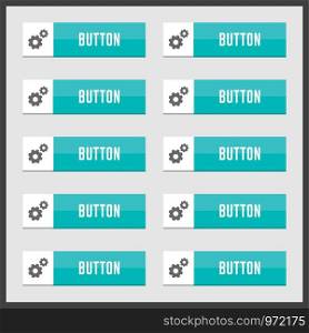 User Interface buttons design set vector