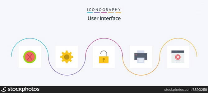 User Interface Flat 5 Icon Pack Including communication. user. user. line. basic