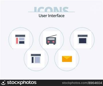 User Interface Flat Icon Pack 5 Icon Design. message. hero. interface. communication. user