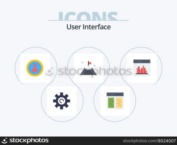 User Interface Flat Icon Pack 5 Icon Design. . mountain. interface. interface. user
