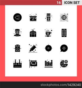 User Interface Pack of 16 Basic Solid Glyphs of leprechaun, hat, system, day, sprint Editable Vector Design Elements