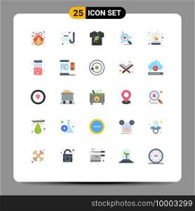 User Interface Pack of 25 Basic Flat Colors of edit, wedding, eco, heart, search Editable Vector Design Elements