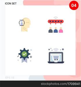 User Interface Pack of 4 Basic Flat Icons of wait, badge, male, sharing, medal Editable Vector Design Elements