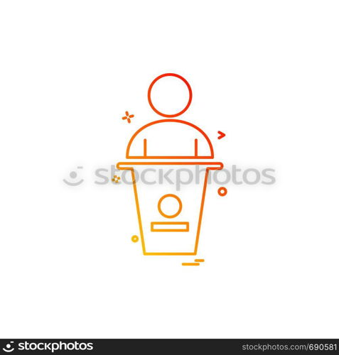 user law person case icon vector design