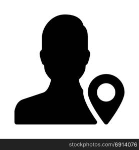 User Location, icon on isolated background