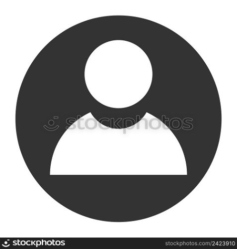 User profil icon. Avatar illustration symbol. Sign account vector.