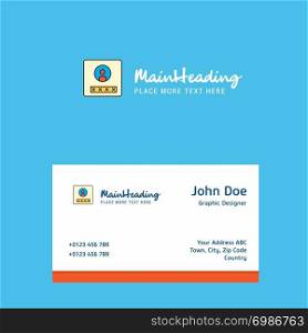 User profile logo Design with business card template. Elegant corporate identity. - Vector