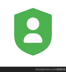 user shield, Icon on isolated background