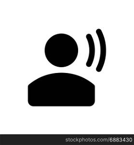 user voice, icon on isolated background