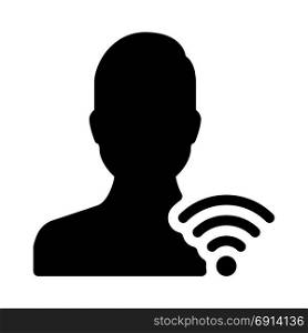 User Wifi, icon on isolated background