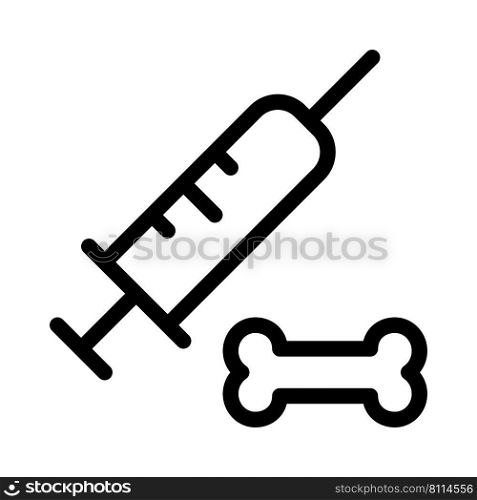 Using an injection or syringe to treat animals.
