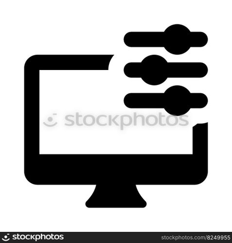 Using desktop equalizer for audio setting.