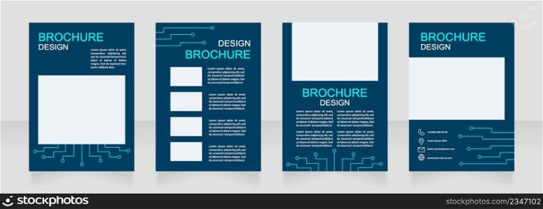Using equipment for building system blank brochure design. Template set with copy space for text. Premade corporate reports collection. Editable 4 paper pages. Arial, Myriad Pro fonts used. Using equipment for building system blank brochure design