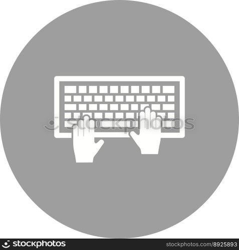 Using keyboard vector image