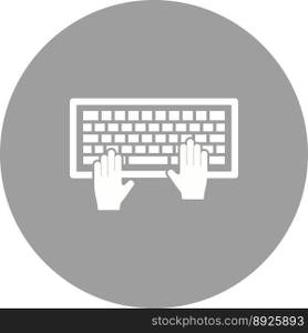 Using keyboard vector image